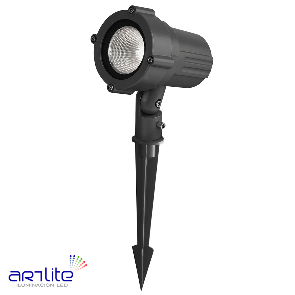 Luminaria p/Jardín Estaca Blanco Cálido. ADE306 10W LZ Comercializadora